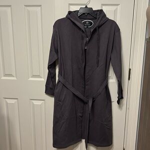 Black Hooded Robe by Polo by Ralph Lauren